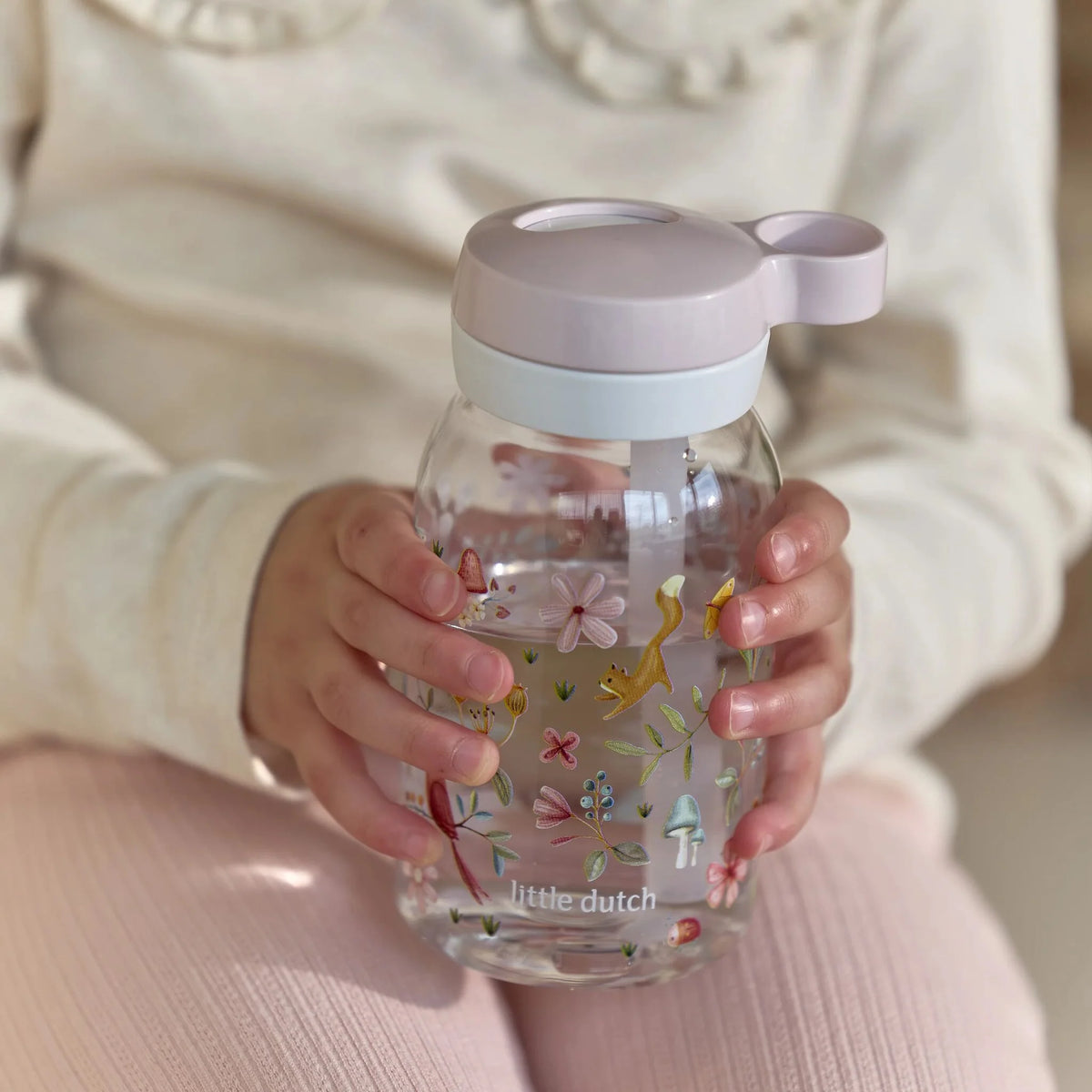 BOTELLA PAJITA CAMPUS 450ML - FAIRY GARDEN