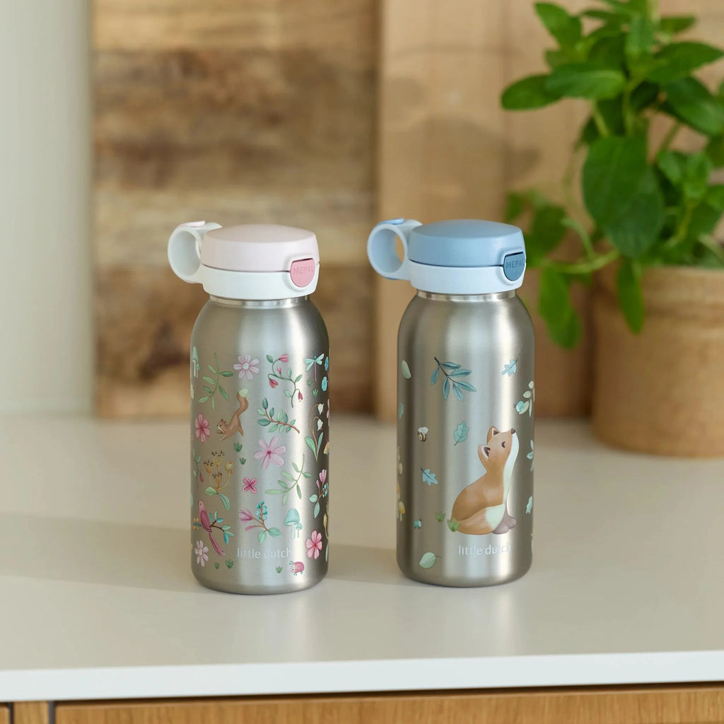 BOTELLA FLIP CAP ACERO FOREST FRIENDS