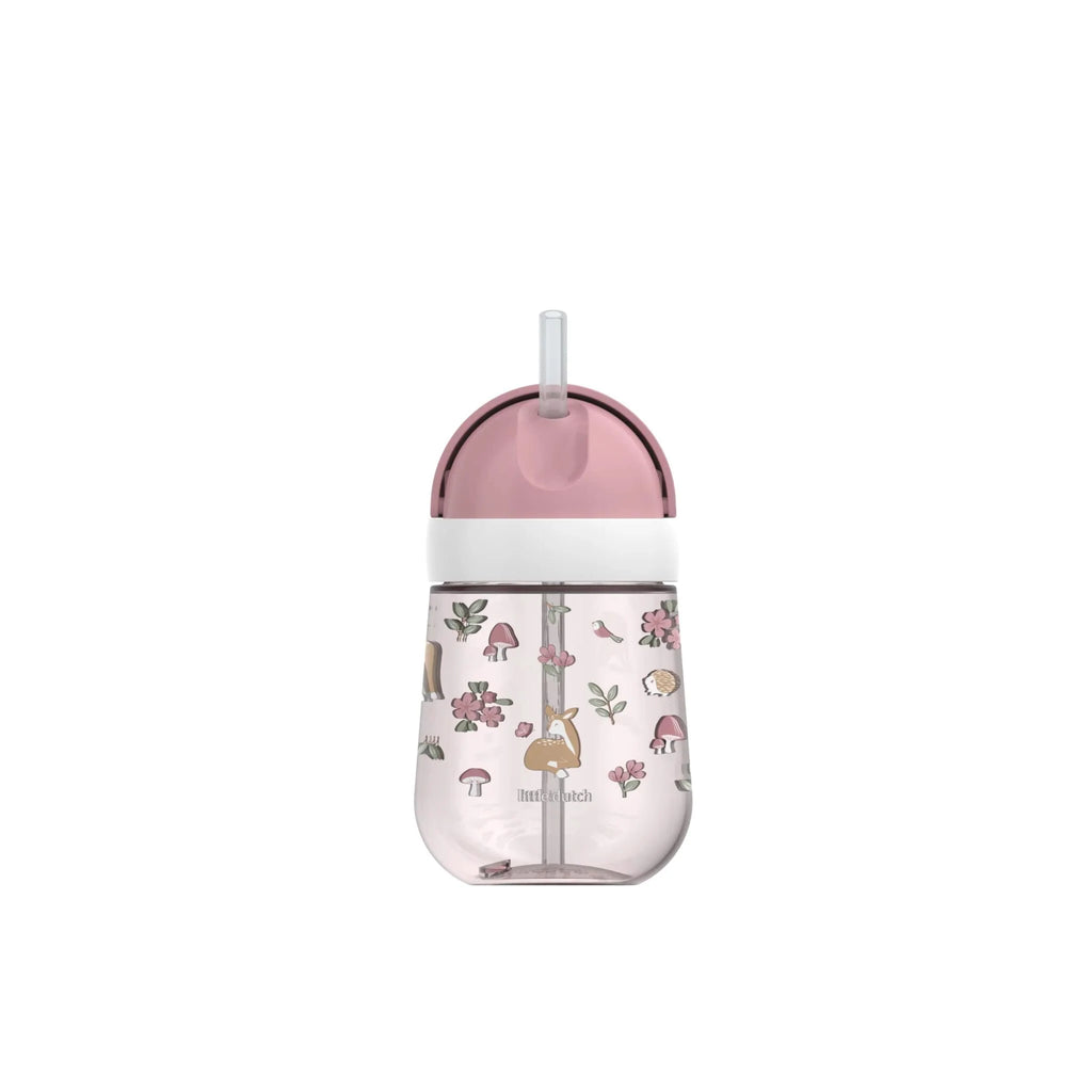 VASO CON PAJITA 300ML - FAIRY GARDEN