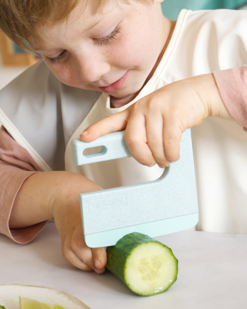 CUCHILLO SEGURO PARA NIÑOS KLVY AZUL AGUA