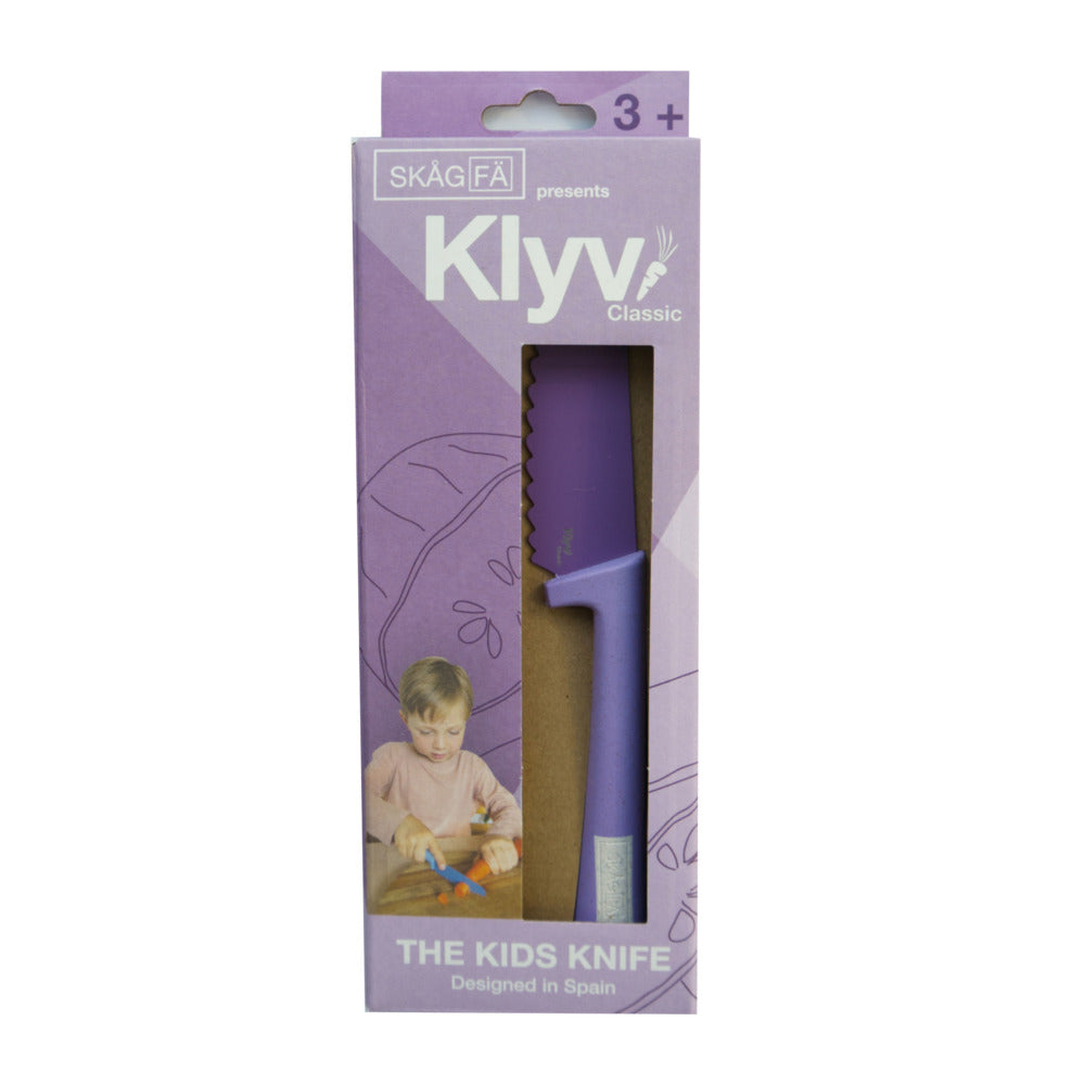 CUCHILLO CLASICO SEGURO PARA NILOS KLYV LAVANDA