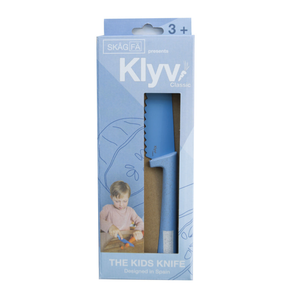 CUCHILLO CLASICO SEGURO PARA NIÑOS KLYV AZUL