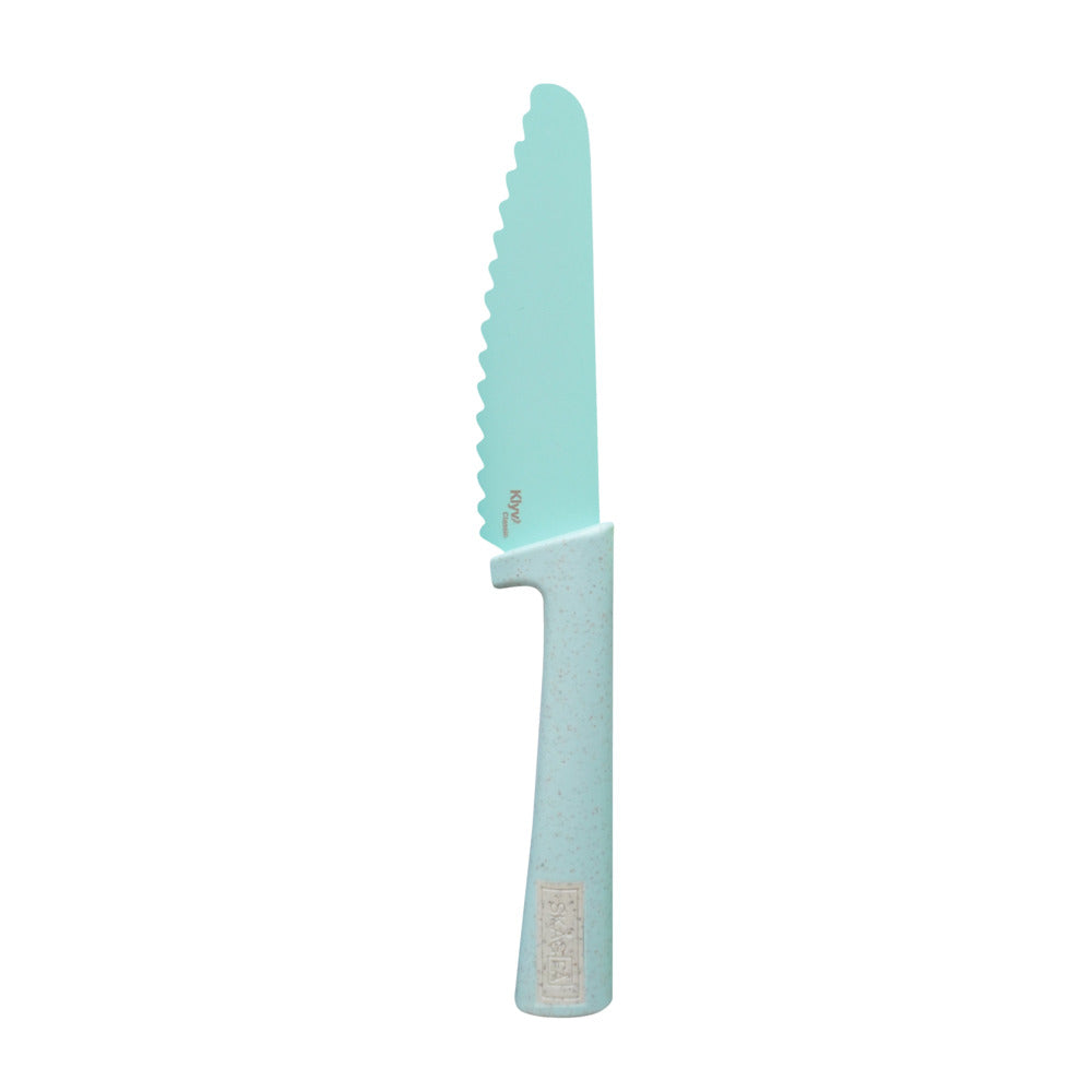 CUCHILLO CLASICO SEGURO PARA NIÑOS KLYV AZUL AGUA