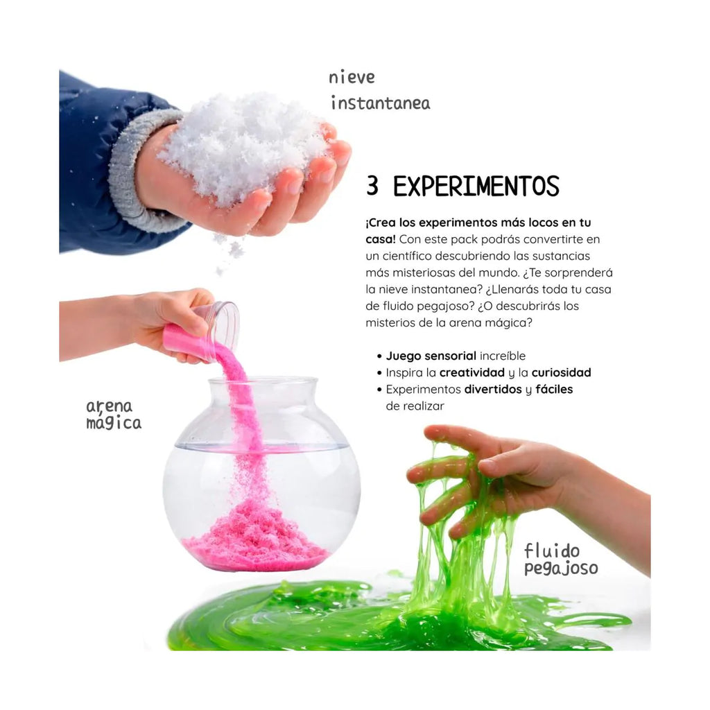 EXPERIMENTOS SOBRE NIEVE Y FLUJO PARA NIÑOS