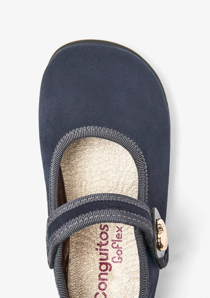 MERCEDITAS BAREFOOT AZUL MARINO CON CORAZÓN