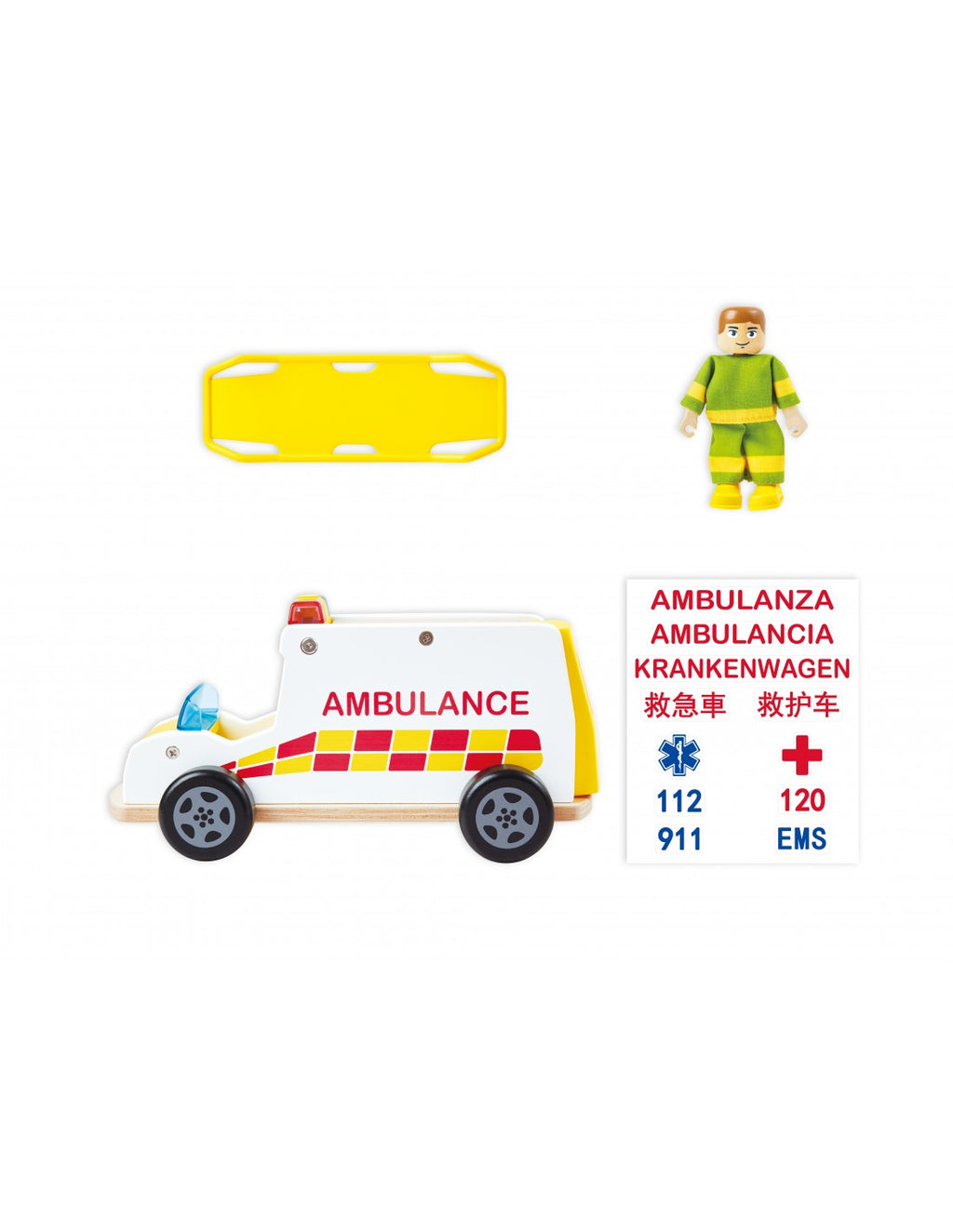 AMBULANCIA DE JUGUETE DE RESPUESTA RÁPIDA