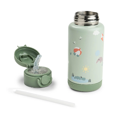 BOTELLA TÉRMICA CON PAJITA 340ML