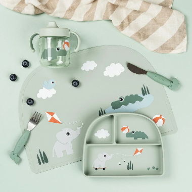PLATO CON 3 COMPARTIMENTOS - PARQUES INFANTIL