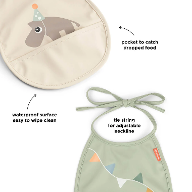PACK DE 2 BABEROS DE BOLSILLO - CELEBRATION