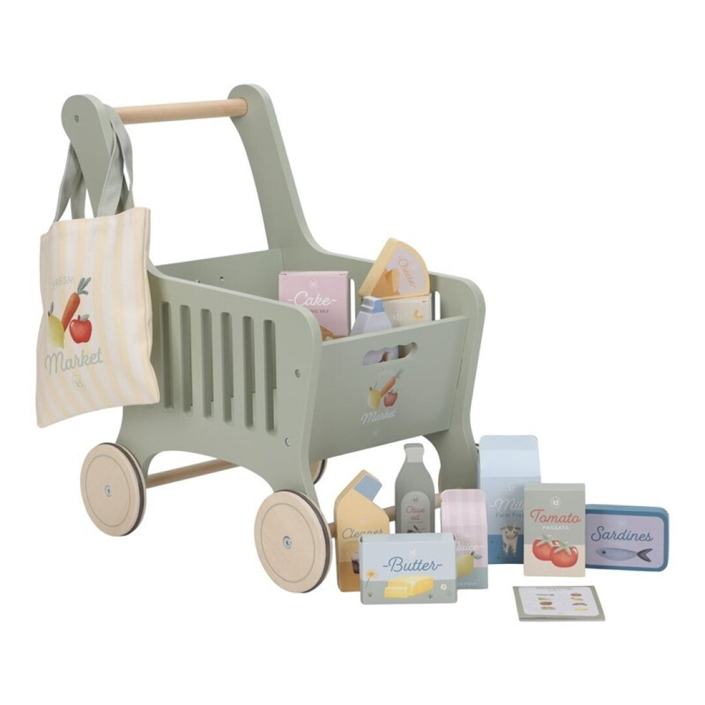 CARRITO DE LA COMPRA DE MADERA