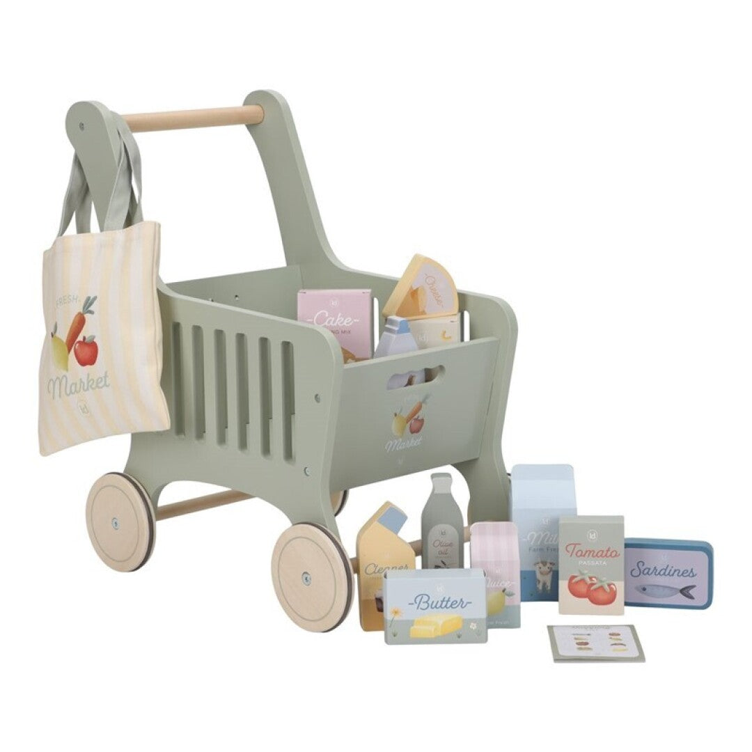 CARRITO DE LA COMPRA DE MADERA