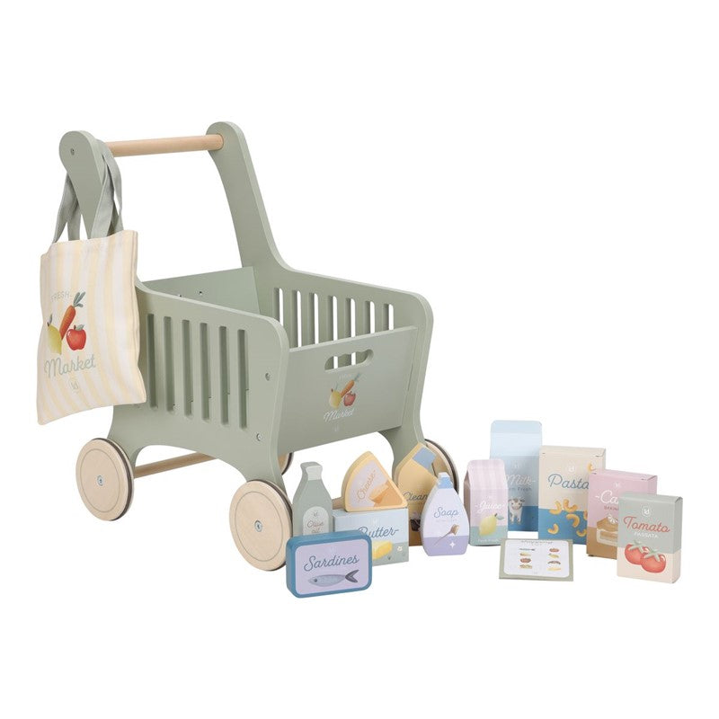 CARRITO DE LA COMPRA DE MADERA