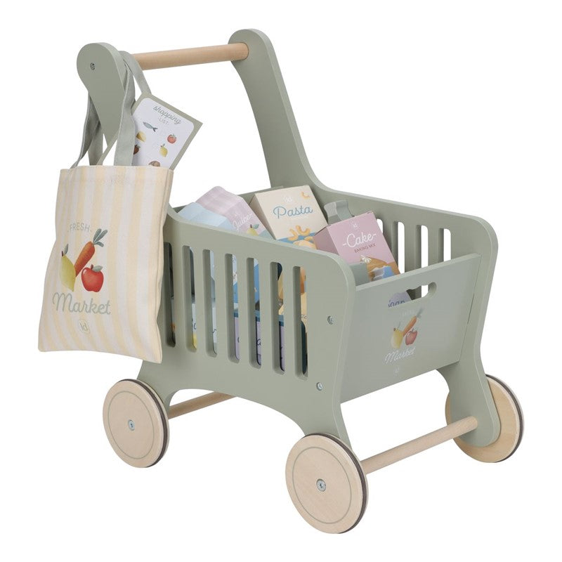 CARRITO DE LA COMPRA DE MADERA