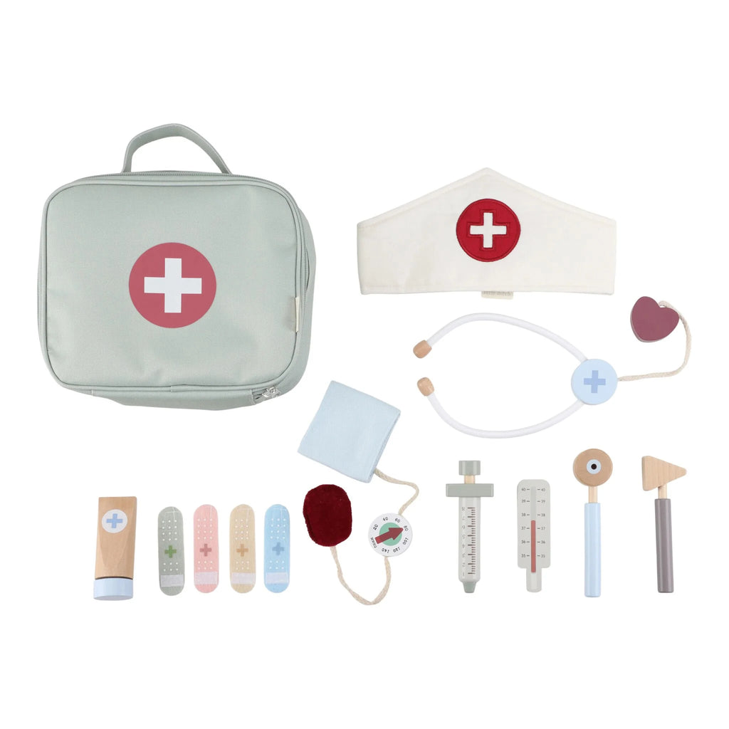 SET DE MÉDICO DE MADERA