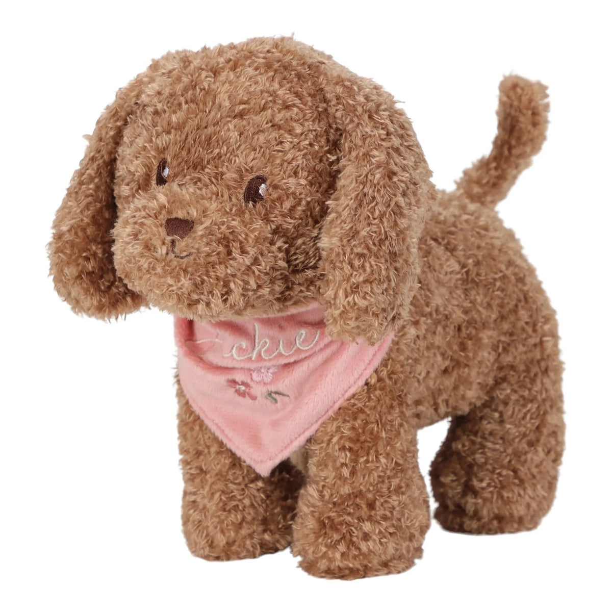 PERRO DE PELUCHE CON CESTA