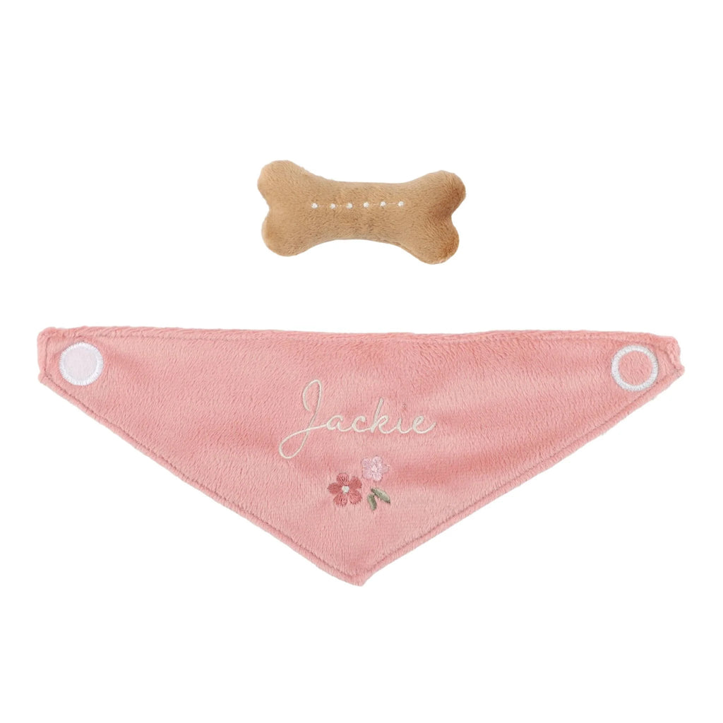 PERRO DE PELUCHE CON CESTA
