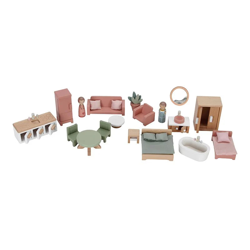 CASA DE MUÑECAS DE MADERA