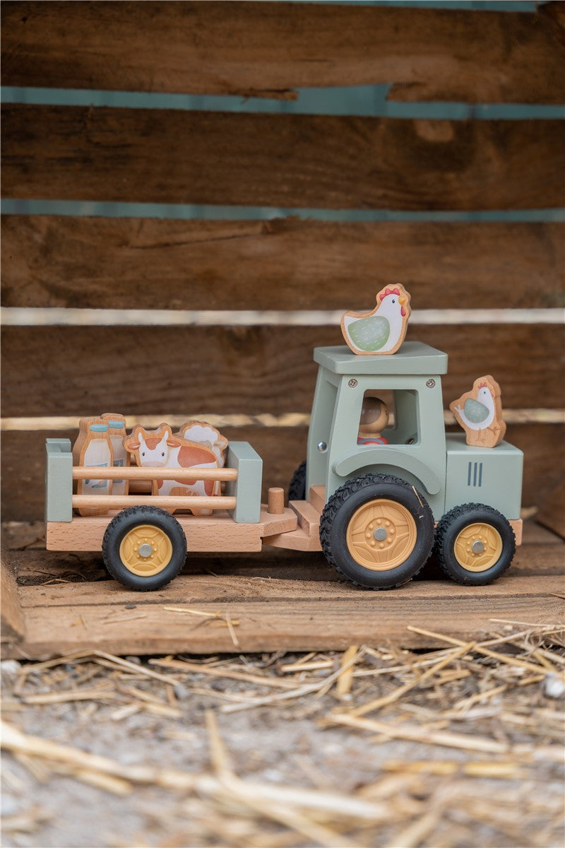 TRACTOR CON TRAILER PEQUEÑA GRANJA