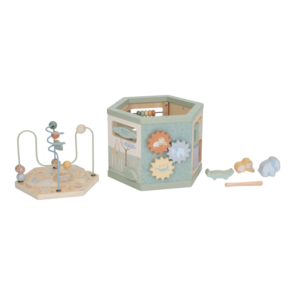 CUBO ACTIVIDADES DE MADERA - FAIRY GARDEN