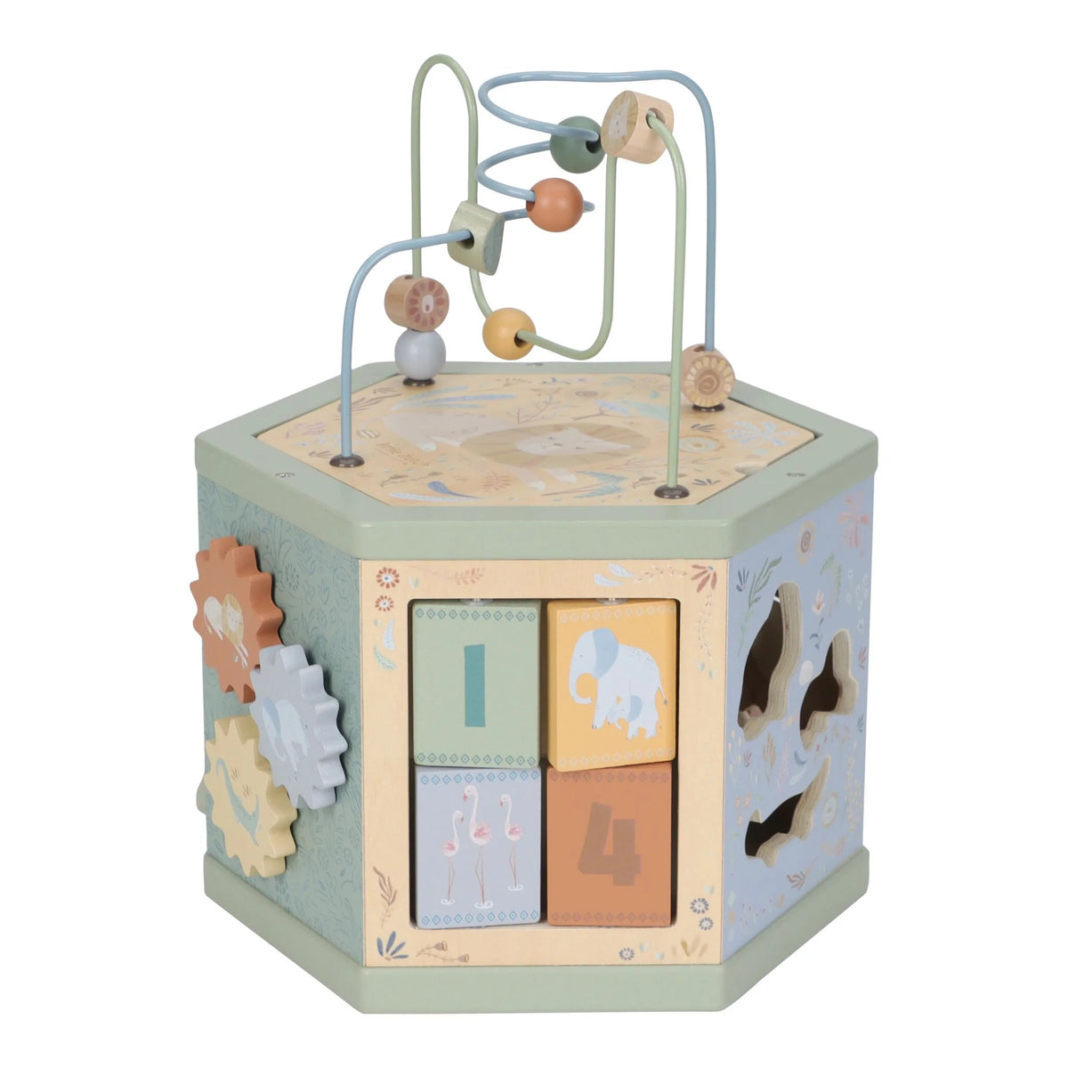 CUBO ACTIVIDADES DE MADERA - FAIRY GARDEN