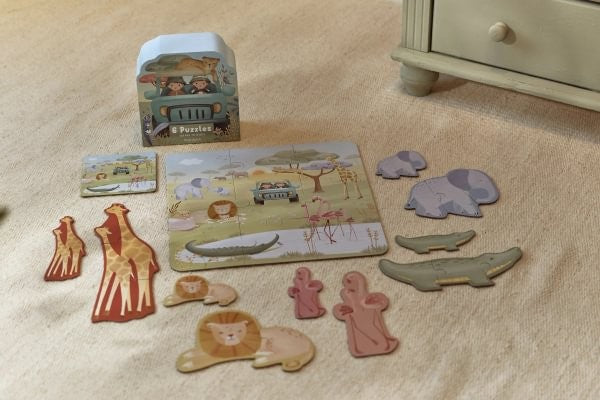 PUZZLE 6 EN 1 SAFARI FRIENDS