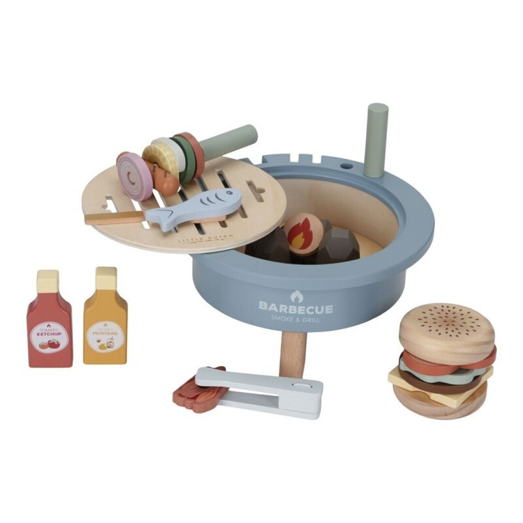 SET DE BARBACOA DE MADERA
