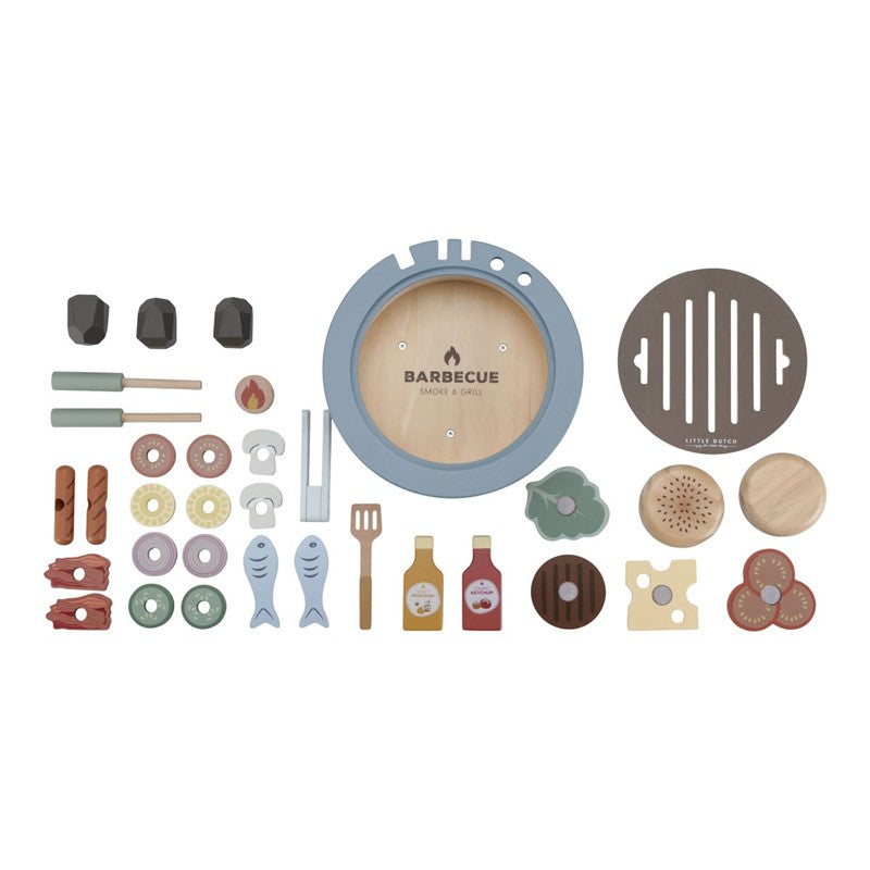 SET DE BARBACOA DE MADERA