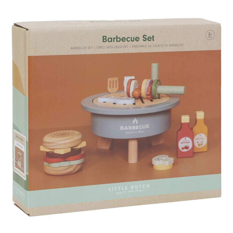 SET DE BARBACOA DE MADERA
