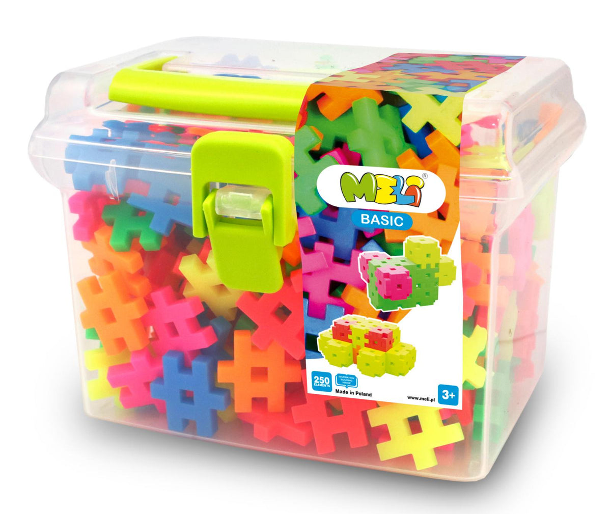 MELI BASIC NEON TRAVEL BOX 250PCS