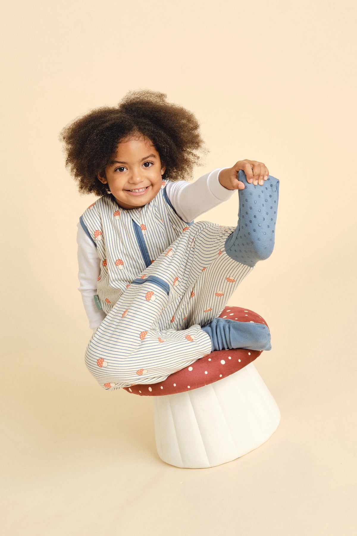 PIJAMA MANTA CON CALCETINES ANTIDESLIZANTES -MUSHROOMS- TOG 1