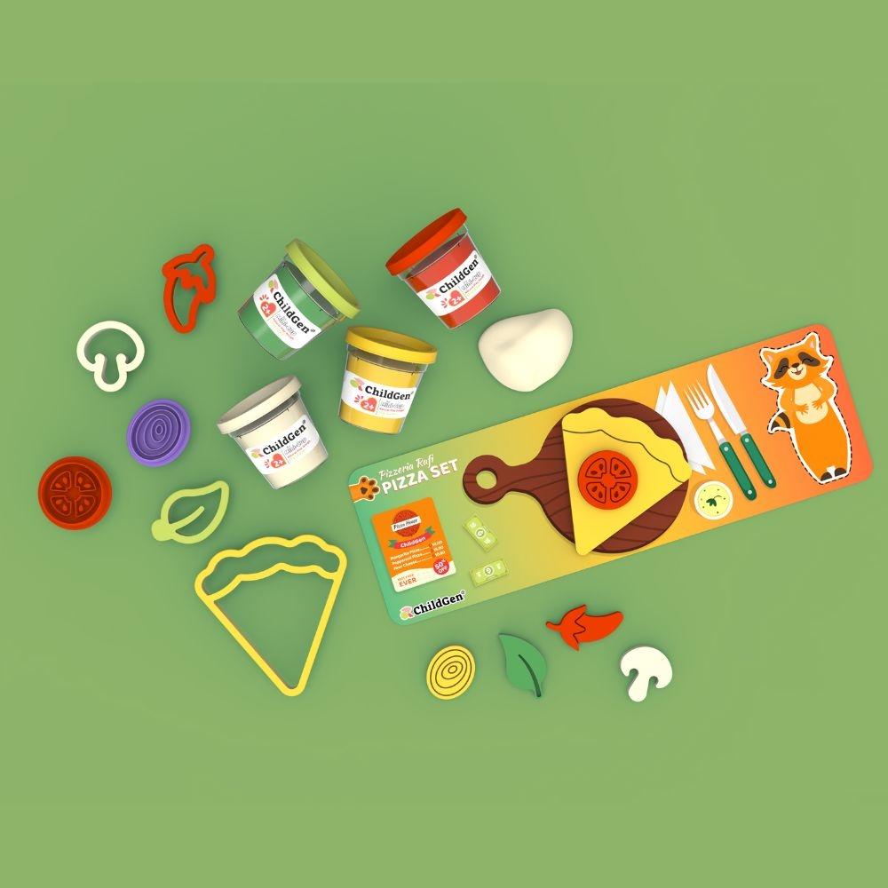 PLASTILINA NATURAL - PIZZA SET