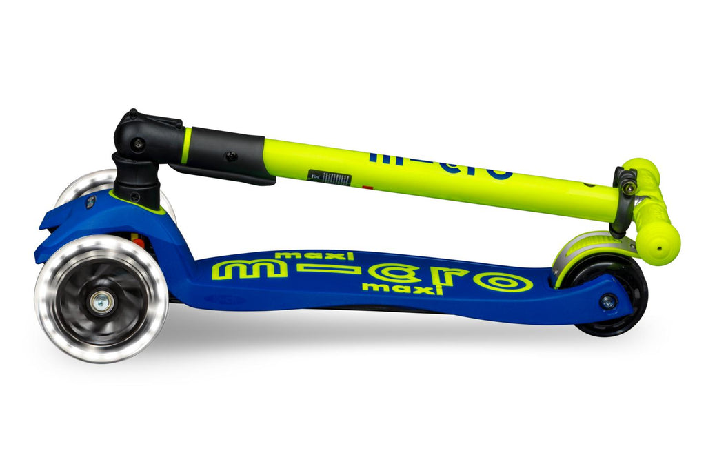PATINETE MAXI DELUXE NEON AZUL-AMARILLO