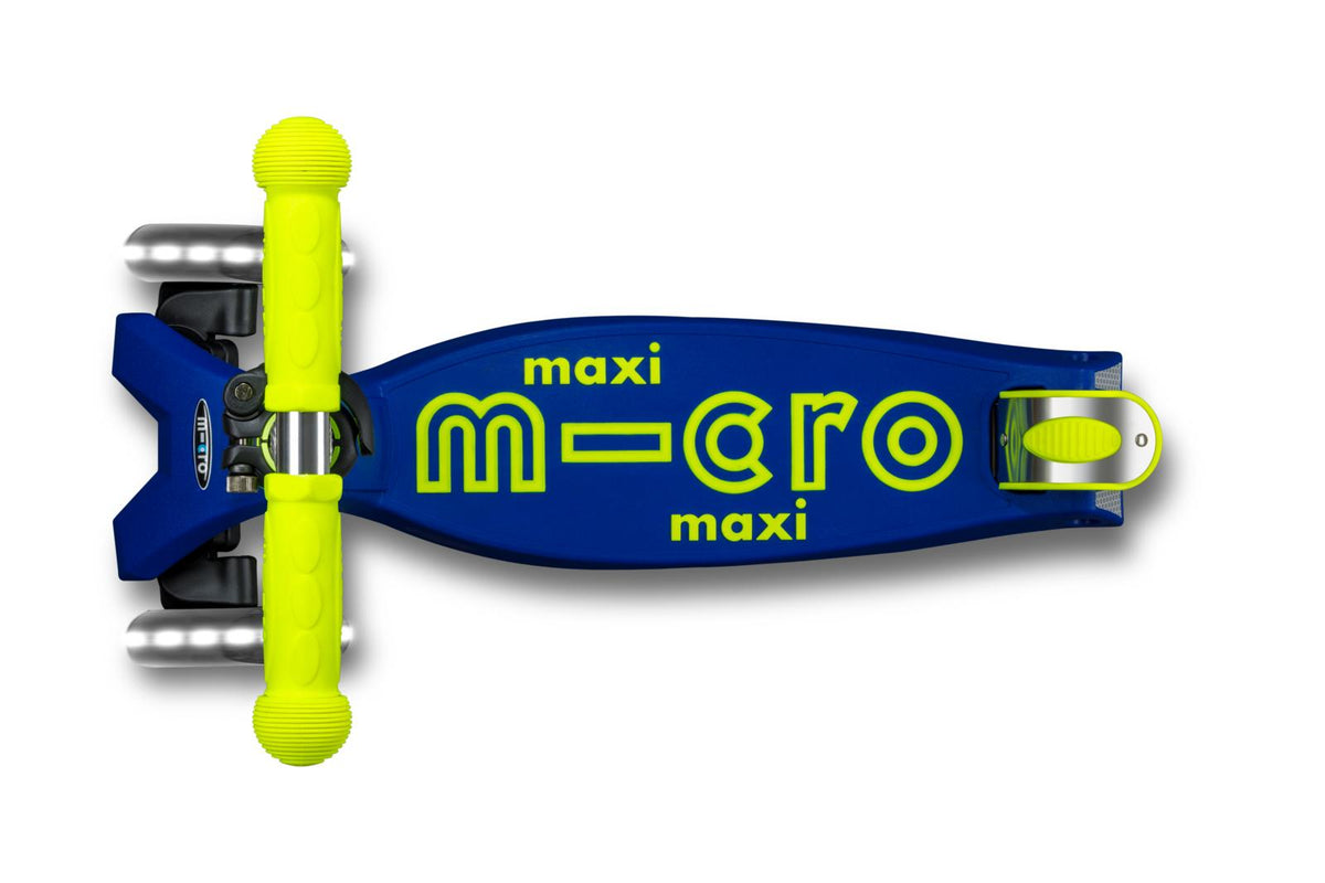 PATINETE MAXI DELUXE NEON AZUL-AMARILLO