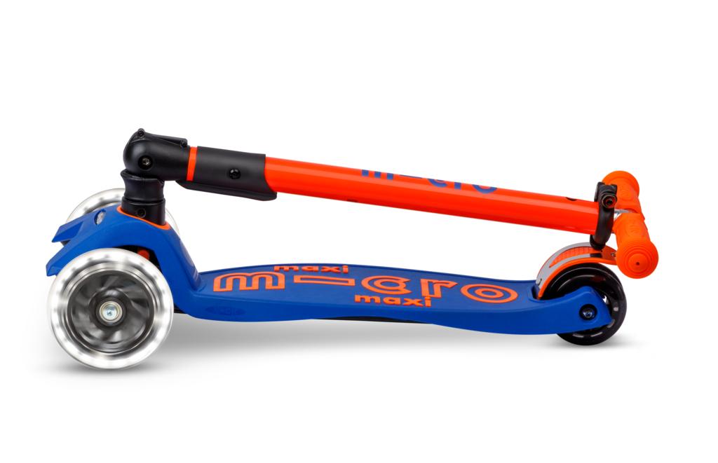 PATINETE MAXI DELUXE NEON AZUL-NARANJA